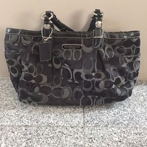 Black and Grey Coach Bag